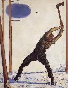 Ferdinand Hodler, WOodcutter